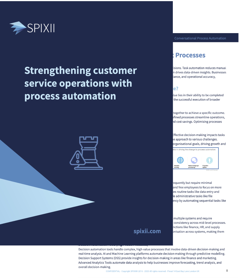 2025 Spixii white-paper - Strengthening customer service operations with process automation